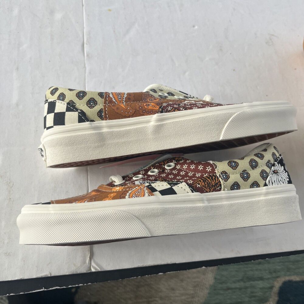 Size 5y Vans Era Tiger Patchwork Also 6.5 Women’s Shoe